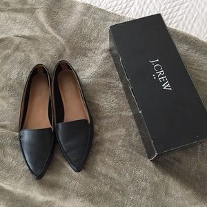 J. Crew Black Edie Loafers